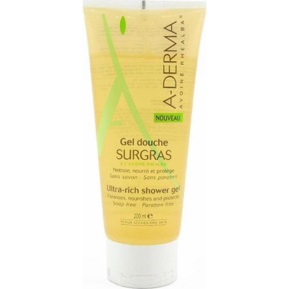A-Derma Gel Douche Surgras Ultra Rich Shower Gel 200ml