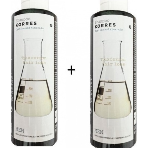 Korres Cystine & Minerals Shampoo 2x250ml