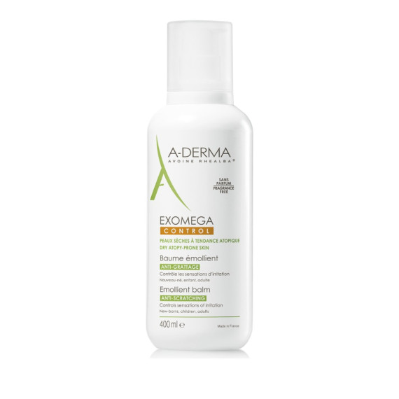 A-Derma Exomega Control Baume Emolliente Pump 400ml A-Derma Exomega Control Baume Emolliente Pump 400ml