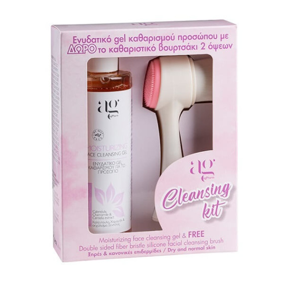 Σετ Περιποίησης Ag Pharm Cleansing Kit Moisturizing Cleansing Gel 200ml & Face Brush