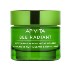 Apivita Bee Radiant White Peony & Patented Propolis Smoothing & Reboot Night Gel-Balm 50ml