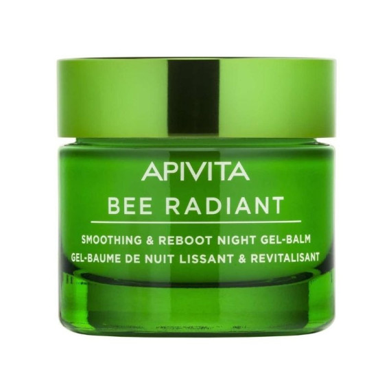 Apivita Bee Radiant White Peony & Patented Propolis Smoothing & Reboot Night Gel-Balm 50ml