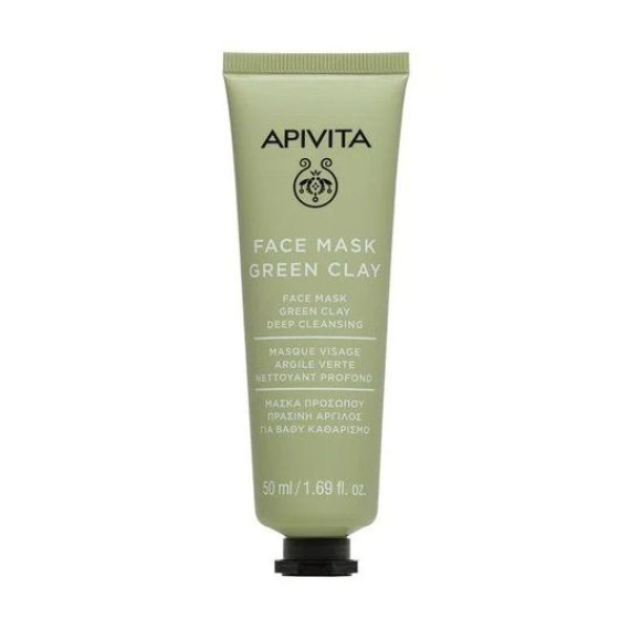 Apivita Face Mask Deep Cleansing Green Clay 50ml