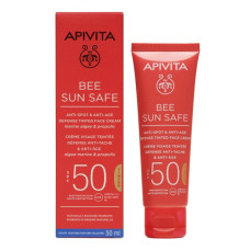 Apivita Bee Sun Safe Anti-spot & Anti-age Spf50 Defense Tinted Face Cream 50ml SPF50 50ml