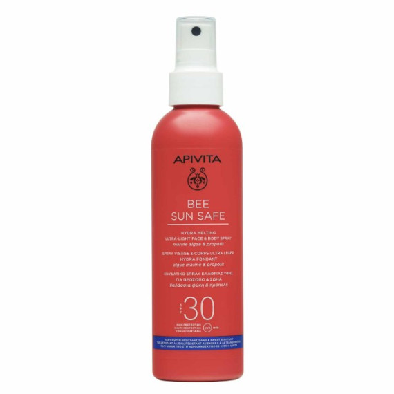 Apivita Bee Sun Safe Hydra Melting Ultra Light Face & Body Spray SPF30 200ml Apivita Bee Sun Safe Hydra Melting Ultra Light Face & Body Spray SPF30 200ml