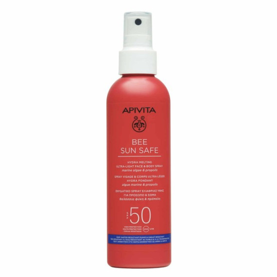Apivita Bee Sun Safe Hydra Melting Ultra Light Face & Body Spray SPF50 200ml