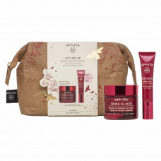 Apivita Lift me up Wine Elixir Xmas Light Texture Set