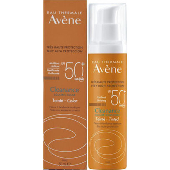 Avene Cleanance Very High Protection Unifying Tinted Sunscreen SPF50+ 50ml Avene Cleanance Very High Protection Unifying Tinted Sunscreen SPF50+ 50ml