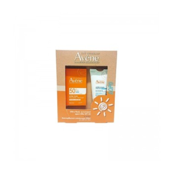 Avene Eau Thermale Promo Ultra Fluid Invisible Spf50+ 50ml και Δώρο After Sun 50ml