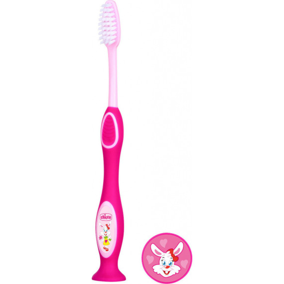 Chicco Παιδική Οδοντόβουρτσα Milk Teeth Ροζ για 3+ χρονών