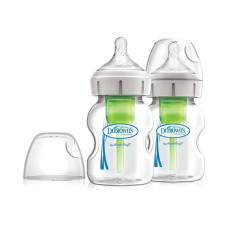 Dr. Brown's Natural Flow® Options+™ Γυάλινο Μπιμπερό Με Φαρδύ Λαιμό 150ml. 2 τεμ.