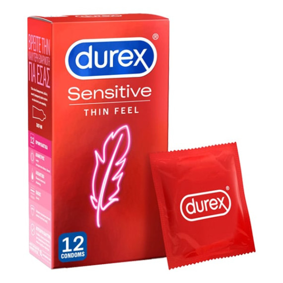 Durex Προφυλακτικά Sensitive 12τμχ Durex Προφυλακτικά Sensitive 12τμχ