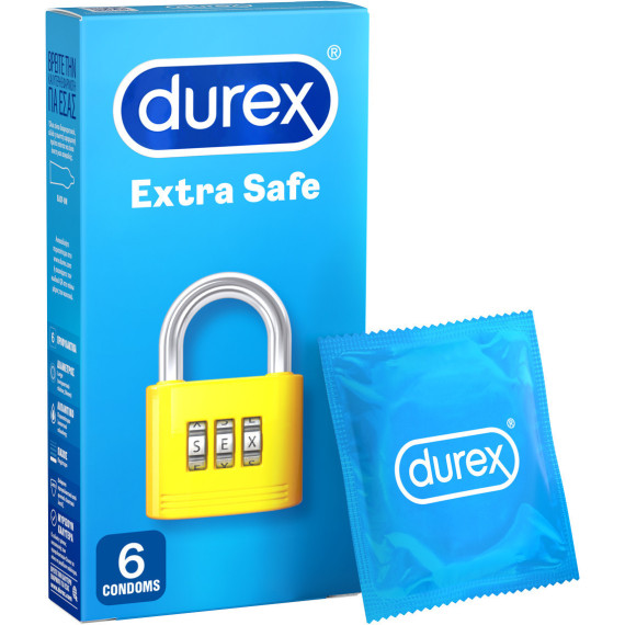 Durex Προφυλακτικά Extra Safe 6τμχ