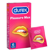 Durex Προφυλακτικά Pleasure Max με Ραβδώσεις 6τμχ