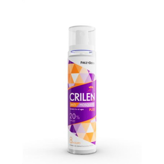CRILEN ANTI-MOSQUITO PLUS SPRAY 20% για προστασία από Κουνούπια  Χωρίς άρωμα και συντηρητικά