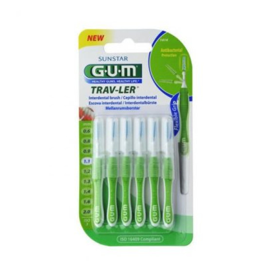Gum 1414 Trav-ler Tapered Μεσοδόντια Βουρτσάκια 1,1mm 6τμχ Gum 1414 Trav-ler Tapered Μεσοδόντια Βουρτσάκια 1,1mm 6τμχ