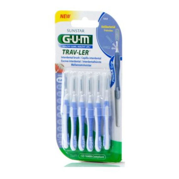 Gum Trav-Ler 1312 Cylindrical 0,6mm x 6τμχ