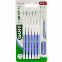 GUM Bi-Direction Μεσοδόντια Βουρτσάκια 0.6mm Μωβ 6τμχ GUM Bi-Direction Μεσοδόντια Βουρτσάκια 0.6mm Μωβ 6τμχ