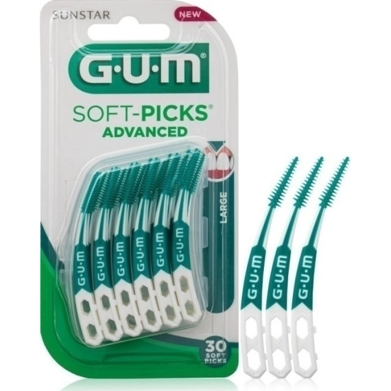 GUM Soft-Picks Advanced Μεσοδόντια Βουρτσάκια Large Πράσινες 30τμχ GUM Soft-Picks Advanced Μεσοδόντια Βουρτσάκια Large Πράσινες 30τμχ