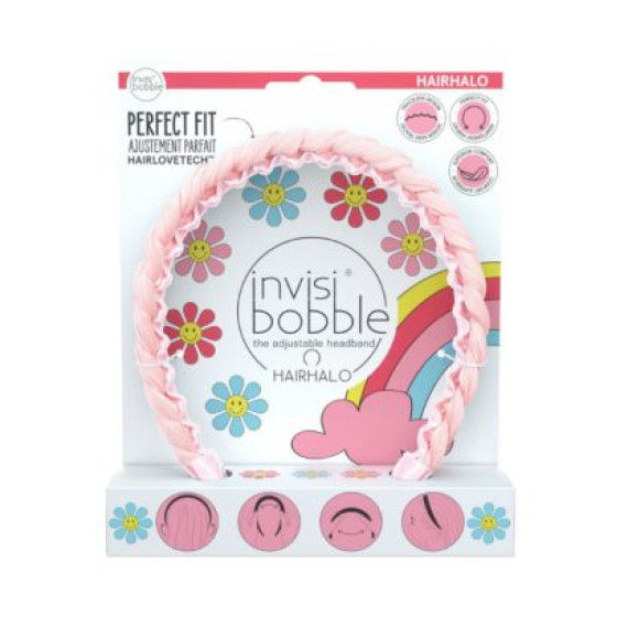 Ιnvisibobble Hairhalo Headband Retro Dreamin Eat, Pink and be Merry 1τμχ Ιnvisibobble Hairhalo Headband Retro Dreamin Eat, Pink and be Merry 1τμχ