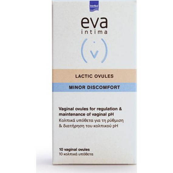 Intermed Eva Intima Minor Discomfort Lactic Ovules 10τμχ Intermed Eva Intima Minor Discomfort Lactic Ovules 10τμχ