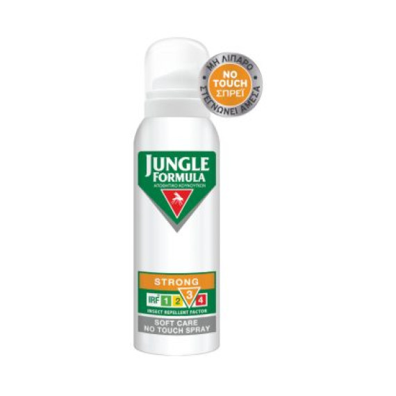 Jungle Formula Strong Soft Care No Touch Αντικουνουπικό Σπρέι 125ml