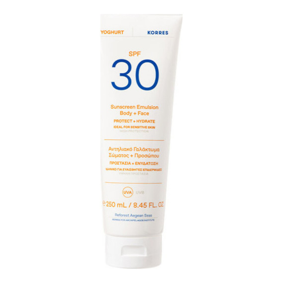 KORRES ΑΝΤΗΛΙΑΚΟ ΓΑΛΑΚΤΩΜΑ ΣΩΜΑΤΟΣ SPF 30 Γιαούρτι Αντηλιακό Γαλάκτωμα Σώματος + Προσώπου SPF 30 KORRES ΑΝΤΗΛΙΑΚΟ ΓΑΛΑΚΤΩΜΑ ΣΩΜΑΤΟΣ SPF 30 Γιαούρτι Αντηλιακό Γαλάκτωμα Σώματος + Προσώπου SPF 30