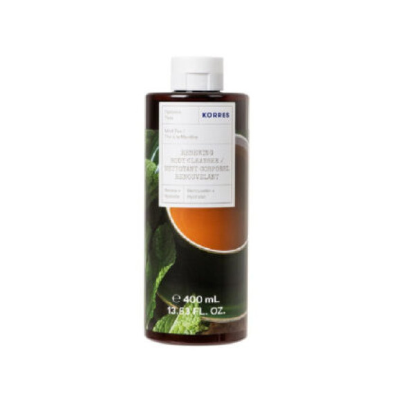 Korres Renewing Body Cleanser Mint Tea Shower Gel 400ml Korres Renewing Body Cleanser Mint Tea Shower Gel 400ml