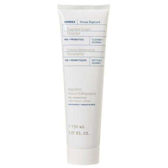 Korres Greek Yoghurt Foaming Cream Cleanser Pre-Probiotics 150ml