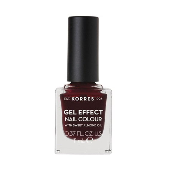 Korres Gel Effect Nail Colour 57 Burgundy Red