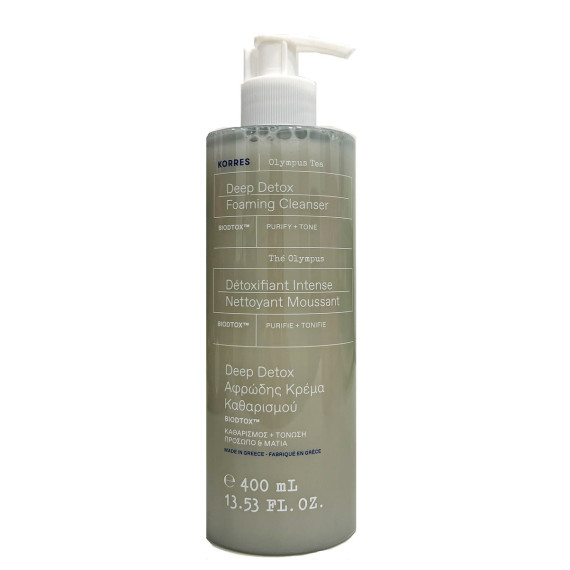 Korres Olympus Tea Deep Detox Foaming Cleanser 400ml Korres Olympus Tea Deep Detox Foaming Cleanser 400ml