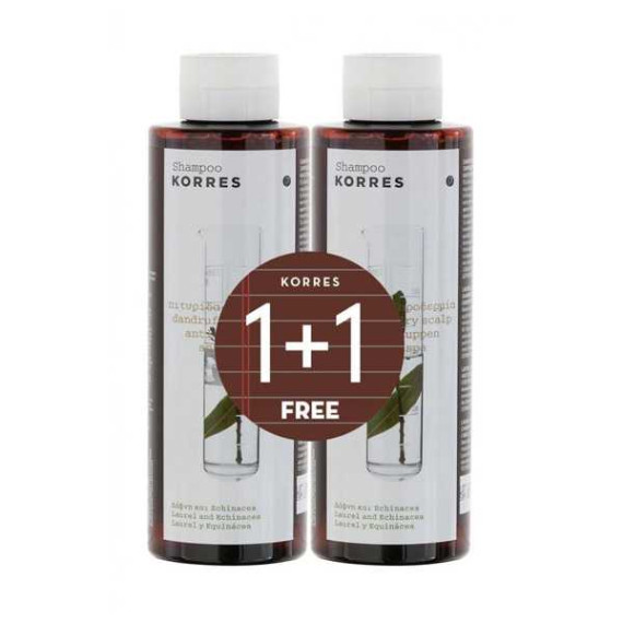 Korres Laurel & Echinachea Shampoo 2x250ml
