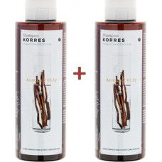 Korres Licorice & Urtica Σαμπουάν Λιπαρά Μαλλιά 2x250ml