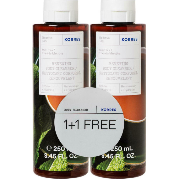 Korres Renewing Mint Tea Αφρόλουτρο 2x250ml