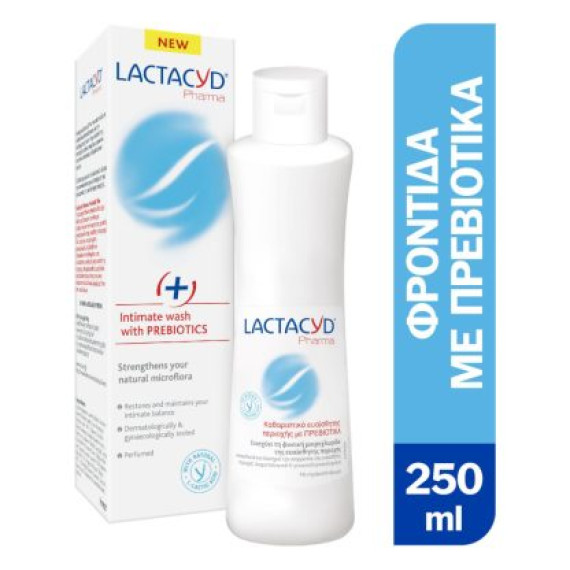 Lactacyd Pharma Prebiotic PlusYγρό Καθαρισμού για την Ευαίσθητη Περιοχή με Πρεβιοτικά 250ml