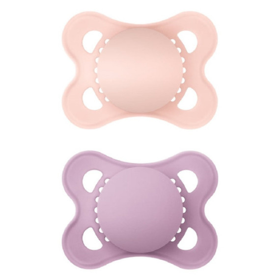 Mam Original Ορθοδοντική Πιπίλα Σιλικόνης Ροζ-Μωβ 2-6 Μηνών 118S 2τμχ