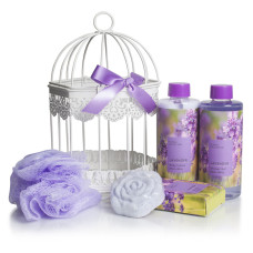 POKHARA ΣΕΤ ΜΠΑΝΙΟΥ BIRD CAGE “PEONY”