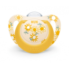NUK Star Πιπίλα Σιλικόνης (18-36 μηνών) ΚΙΤΡΙΝΟ