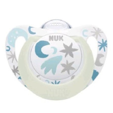Nuk Star Night Πιπίλα Σιλικόνης 0-6m 1 Τεμάχιo