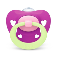 Nuk Signature Night Πιπίλα Σιλικόνης (6-18 μηνών) ΜΩΒ