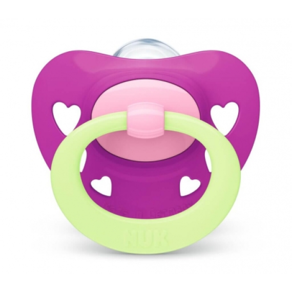 Nuk Signature Night Πιπίλα Σιλικόνης (6-18 μηνών) ΜΩΒ Nuk Signature Night Πιπίλα Σιλικόνης (6-18 μηνών) ΜΩΒ