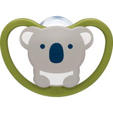 NUK Space Πιπίλα Σιλικόνης Πράσινη Κοάλα 18-36m+