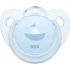 NUK Rose&Blue Πιπίλα Σιλικόνης (0-6 μηνών) ΓΑΛΑΖΙΟ
