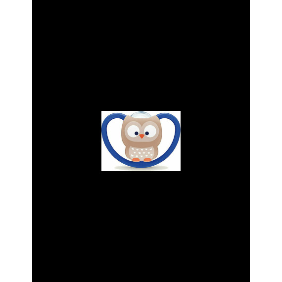 Nuk Space Πιπίλα Σιλικόνης Χωρίς Κρίκο 18-36m 1τμχ Owl Nuk Space Πιπίλα Σιλικόνης Χωρίς Κρίκο 18-36m 1τμχ Owl