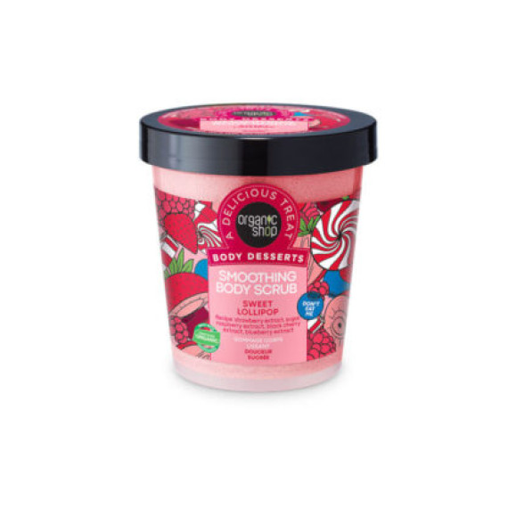 Natura Siberica Organic Shop Body Desserts Sweet Lollipop Smoothing Body Scrub 450ml