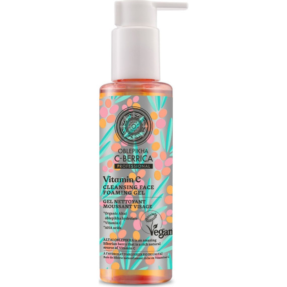 Natura Siberica Oblepikha C-Berrica Vitamin C Cleansing Face Foaming Gel 145ml