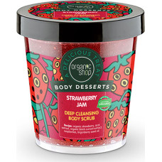 Natura Siberica Organic Shop Body Desserts Strawberry Jam Deep Cleansing Body Scrub 450ml