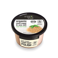 Natura Siberica Organic Shop Cane Sugar & Sea Salt Foamy Body Polish 250ml