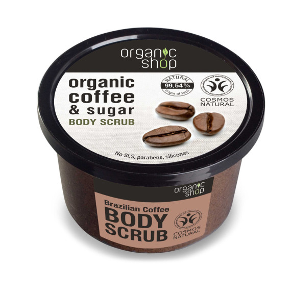Natura Siberica Organic Shop Organic Coffee & Sugar Body Scrub 250ml
