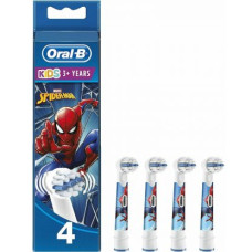 Oral-B Ανταλλακτικό για Ηλεκτρική Οδοντόβουρτσα Kids σε Χρώμα Spiderman για 3+ χρονών 4τμχ